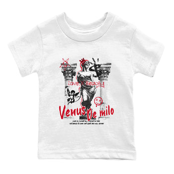 1s '85 Bred shirts to match jordans Venus De Milo best t shirts to wear with jordans AJ1 Retro High OG '85 Bred match shoes to clothes SNRT Sneaker Tees Youth Baby White 2 tee