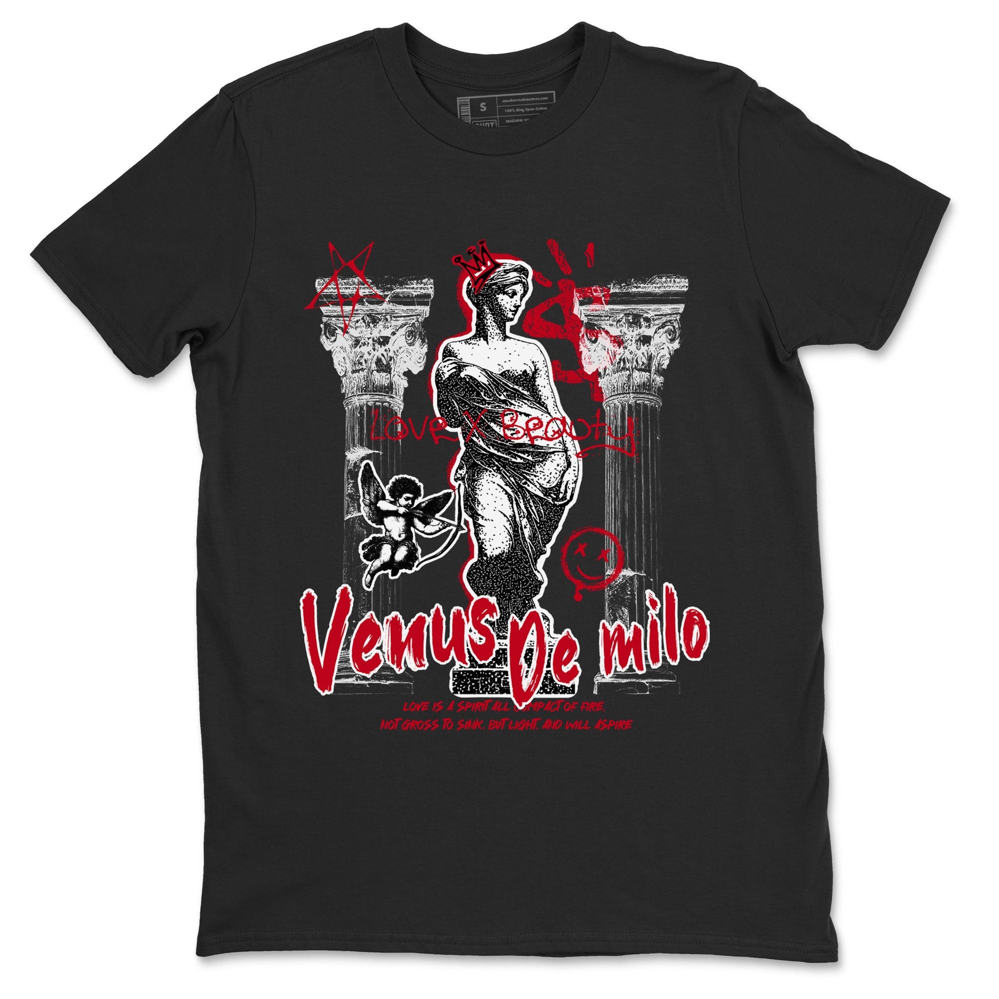 1s '85 Bred shirts to match jordans Venus De Milo best t shirts to wear with jordans AJ1 Retro High OG '85 Bred match shoes to clothes SNRT Sneaker Tees unisex cotton Black 2 shirts