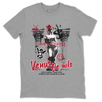 1s '85 Bred shirts to match jordans Venus De Milo best t shirts to wear with jordans AJ1 Retro High OG '85 Bred match shoes to clothes SNRT Sneaker Tees unisex cotton Heather Grey 2 shirts