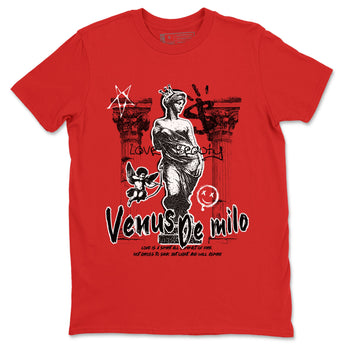 1s '85 Bred shirts to match jordans Venus De Milo best t shirts to wear with jordans AJ1 Retro High OG '85 Bred match shoes to clothes SNRT Sneaker Tees unisex cotton Red 2 shirts