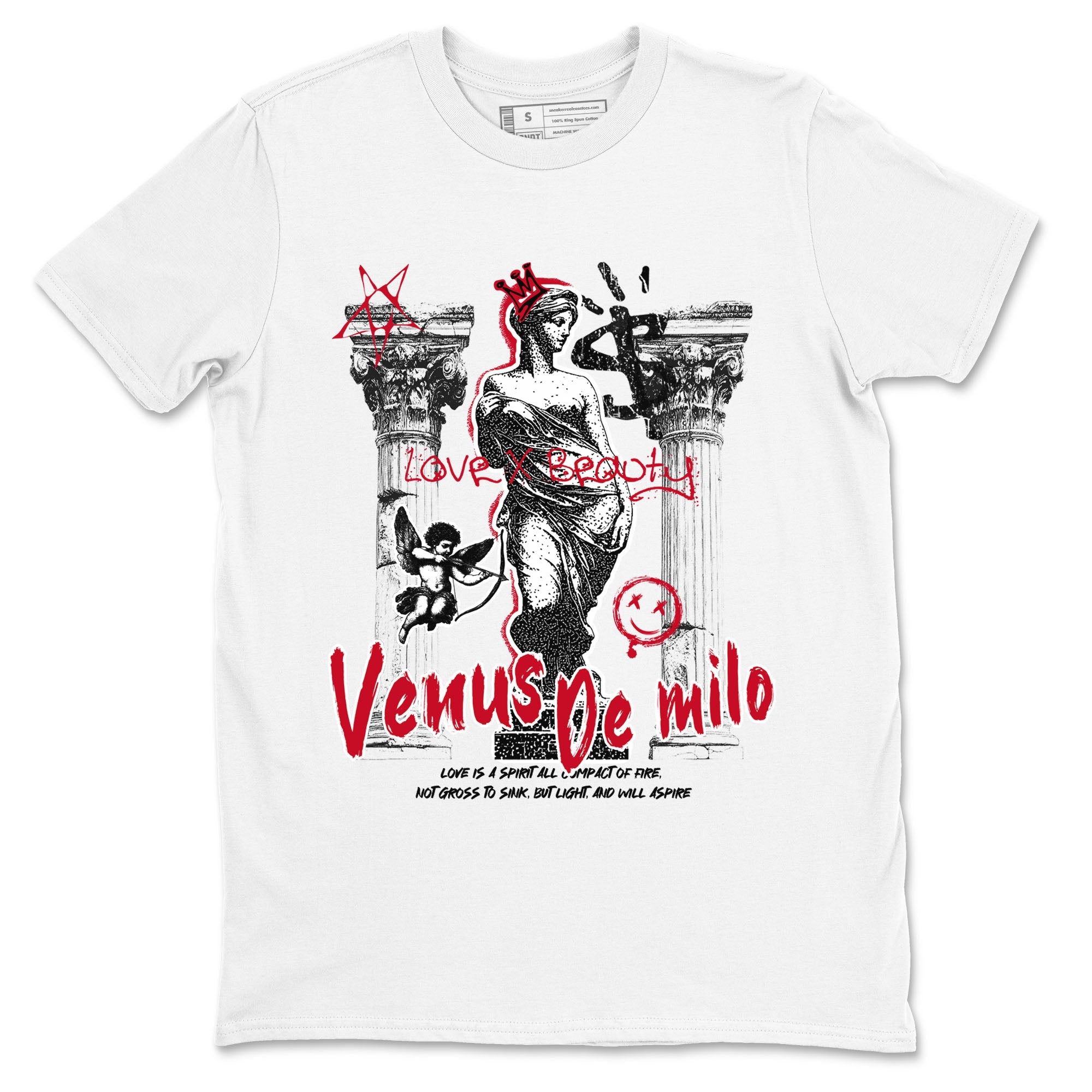 1s '85 Bred shirts to match jordans Venus De Milo best t shirts to wear with jordans AJ1 Retro High OG '85 Bred match shoes to clothes SNRT Sneaker Tees unisex cotton White 2 shirts