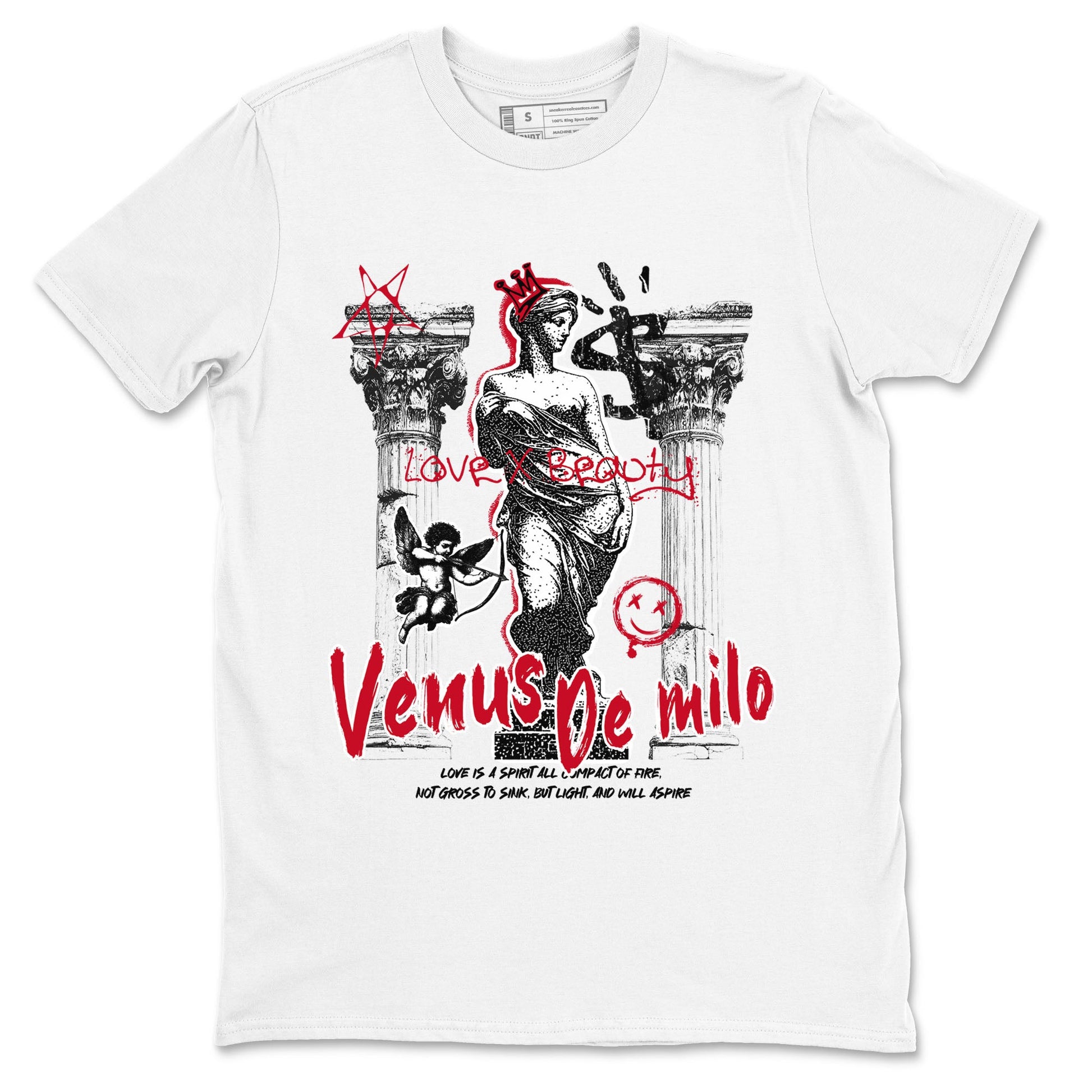 1s '85 Bred shirts to match jordans Venus De Milo best t shirts to wear with jordans AJ1 Retro High OG '85 Bred match shoes to clothes SNRT Sneaker Tees unisex cotton White 2 shirts