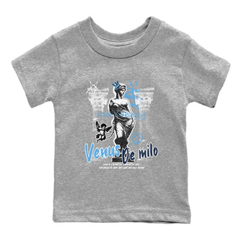 1s Obsidian shirts to match jordans Venus De Milo shirts to match Jordans AJ1 Retro Low OG Obsidian match shoes to clothes SNRT Sneaker Tees Youth Baby Heather Grey 2 tee