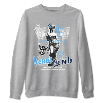 1s Obsidian shirts to match jordans Venus De Milo shirts to match Jordans AJ1 Retro Low OG Obsidian match shoes to clothes SNRT Sneaker Tees unisex cotton Heather Grey 2 shirts
