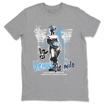 1s Obsidian shirts to match jordans Venus De Milo shirts to match Jordans AJ1 Retro Low OG Obsidian match shoes to clothes SNRT Sneaker Tees unisex cotton Heather Grey 2 shirts