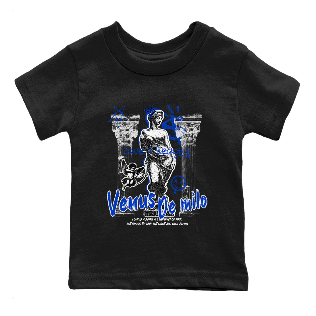 12s Blueberry shirts to match jordans Venus De Milo best t shirts to wear with jordans Air Jordan 12 Retro Blueberry match shoes to clothes SNRT Sneaker Tees Youth Baby Black 2 tee