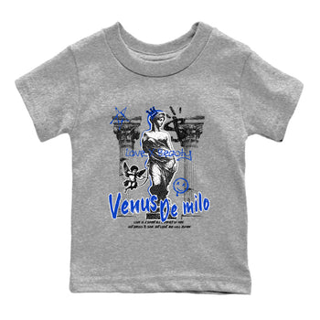 12s Blueberry shirts to match jordans Venus De Milo best t shirts to wear with jordans Air Jordan 12 Retro Blueberry match shoes to clothes SNRT Sneaker Tees Youth Baby Heather Grey 2 tee