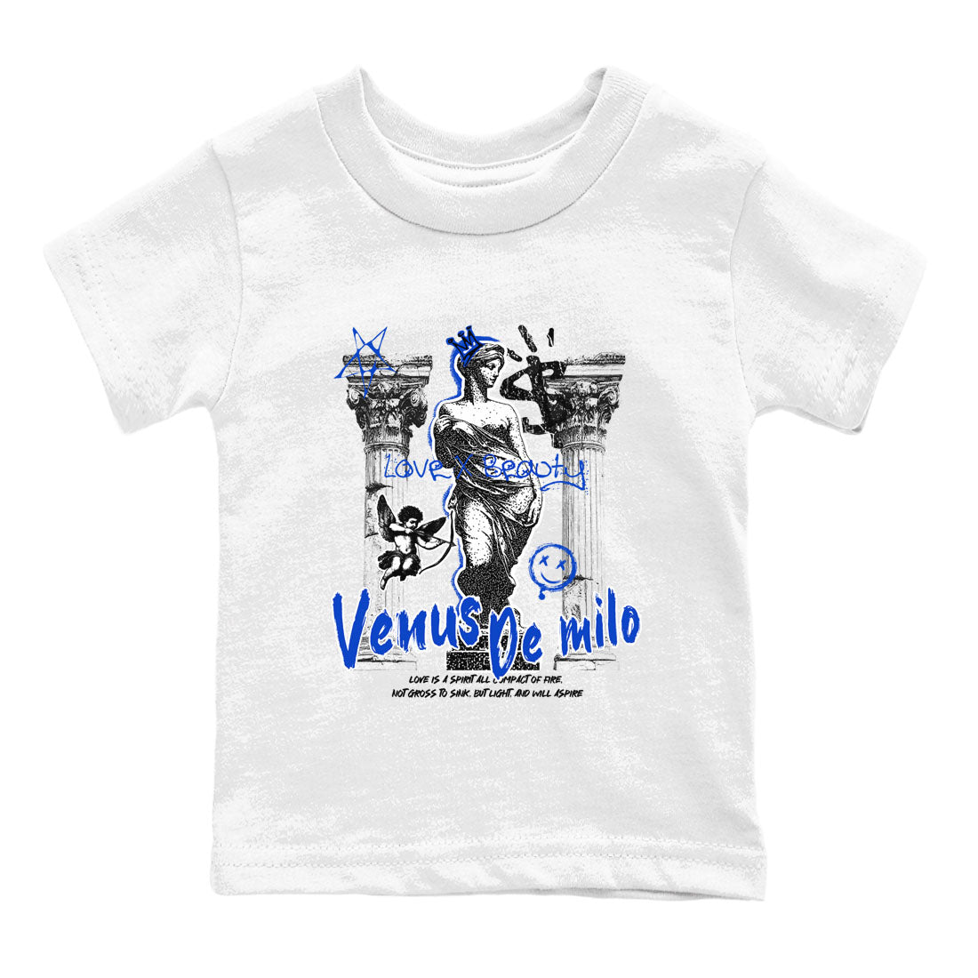 12s Blueberry shirts to match jordans Venus De Milo best t shirts to wear with jordans Air Jordan 12 Retro Blueberry match shoes to clothes SNRT Sneaker Tees Youth Baby White 2 tee