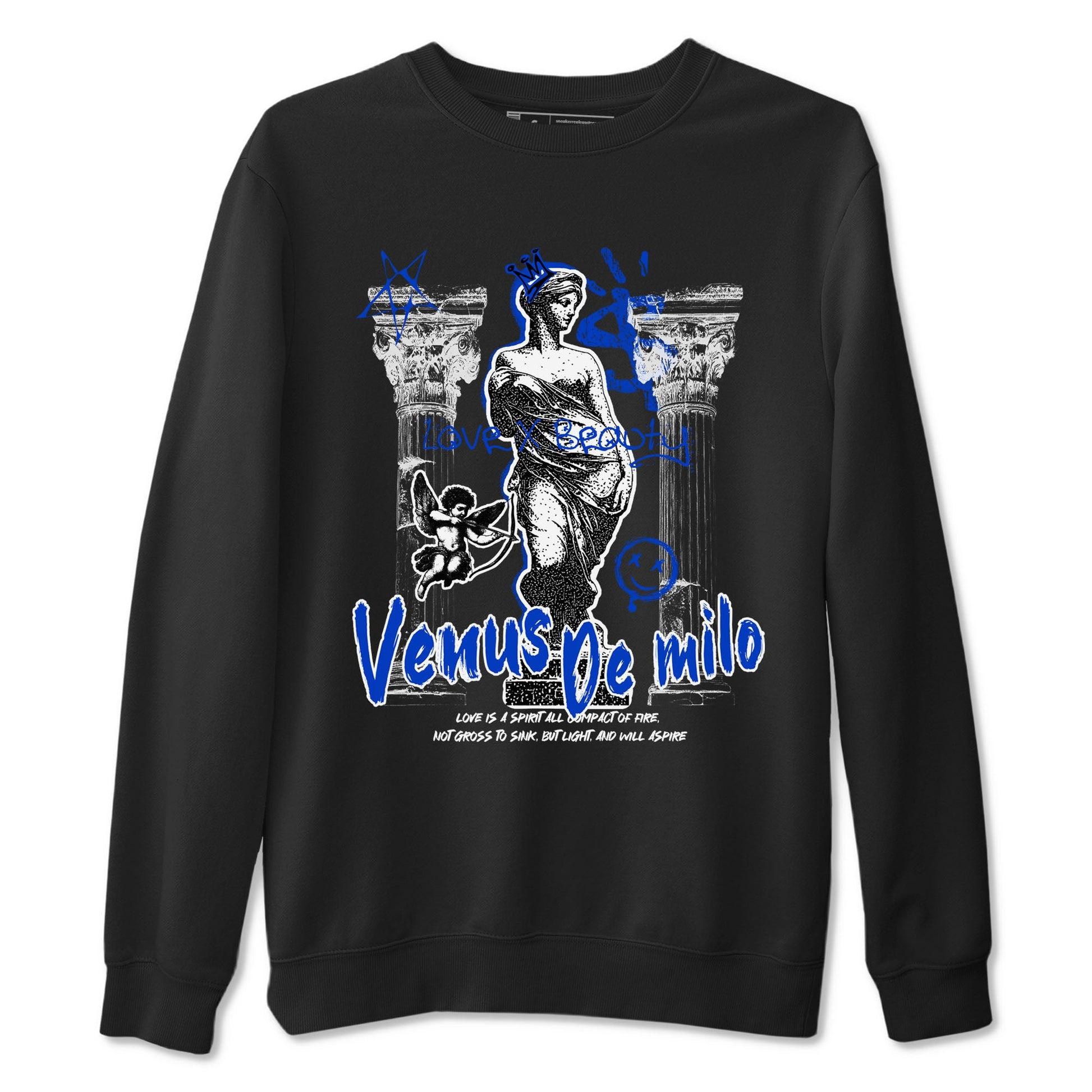 12s Blueberry shirts to match jordans Venus De Milo best t shirts to wear with jordans Air Jordan 12 Retro Blueberry match shoes to clothes SNRT Sneaker Tees unisex cotton Black 2 shirts
