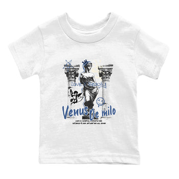 3s For The Love to match jordans Venus De Milo best t shirts to wear with jordans A Ma Maniere x Air Jordan 3 Diffused Blue match shoes to clothes SNRT Sneaker Tees Youth Baby White 2 tee