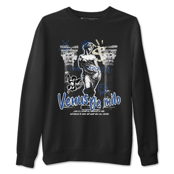 3s For The Love to match jordans Venus De Milo best t shirts to wear with jordans A Ma Maniere x Air Jordan 3 Diffused Blue match shoes to clothes SNRT Sneaker Tees unisex cotton Black 2 shirts