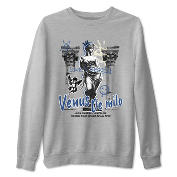 3s For The Love to match jordans Venus De Milo best t shirts to wear with jordans A Ma Maniere x Air Jordan 3 Diffused Blue match shoes to clothes SNRT Sneaker Tees unisex cotton Heather Grey 2 shirts