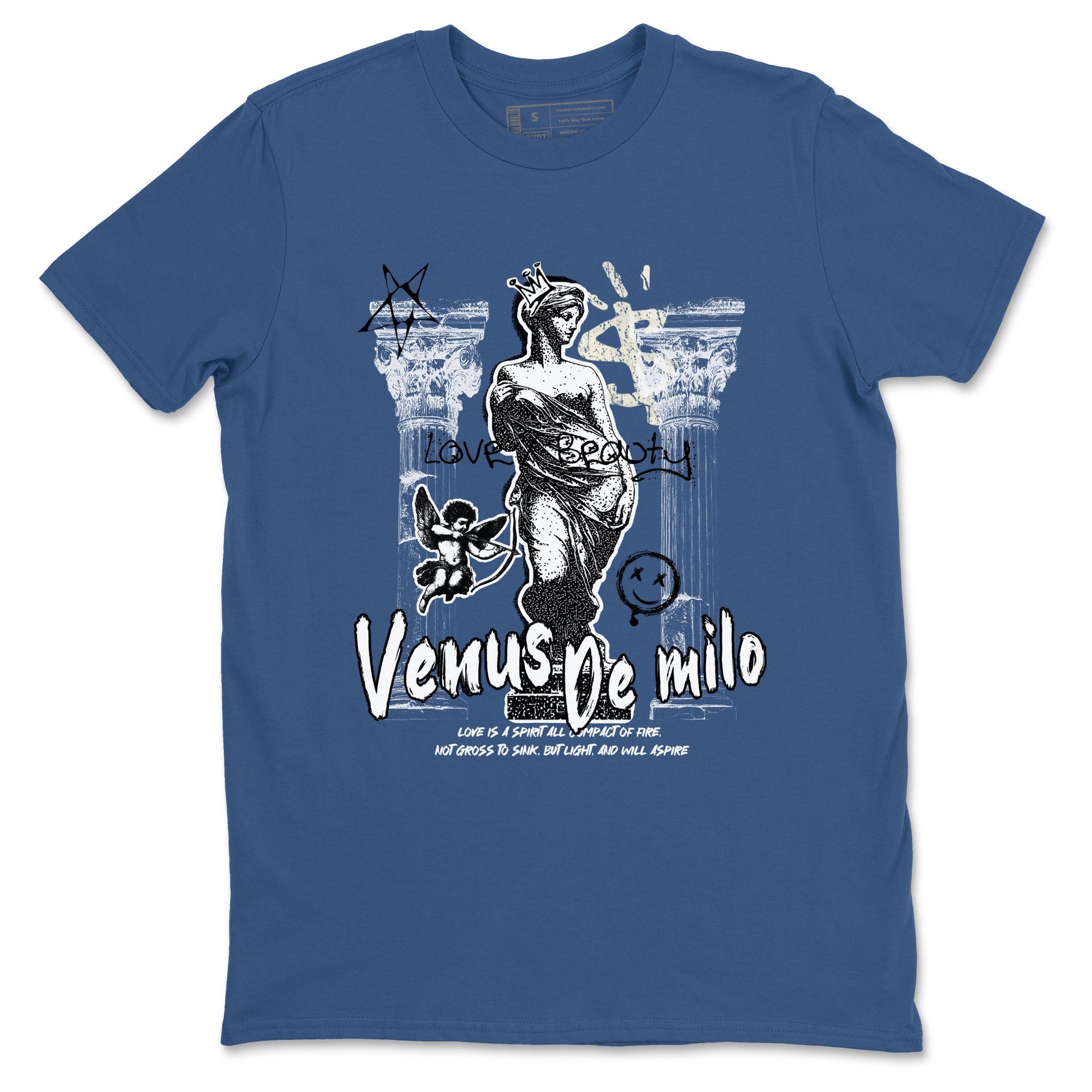 3s For The Love to match jordans Venus De Milo best t shirts to wear with jordans A Ma Maniere x Air Jordan 3 Diffused Blue match shoes to clothes SNRT Sneaker Tees unisex cotton Denim Blue 2 shirts