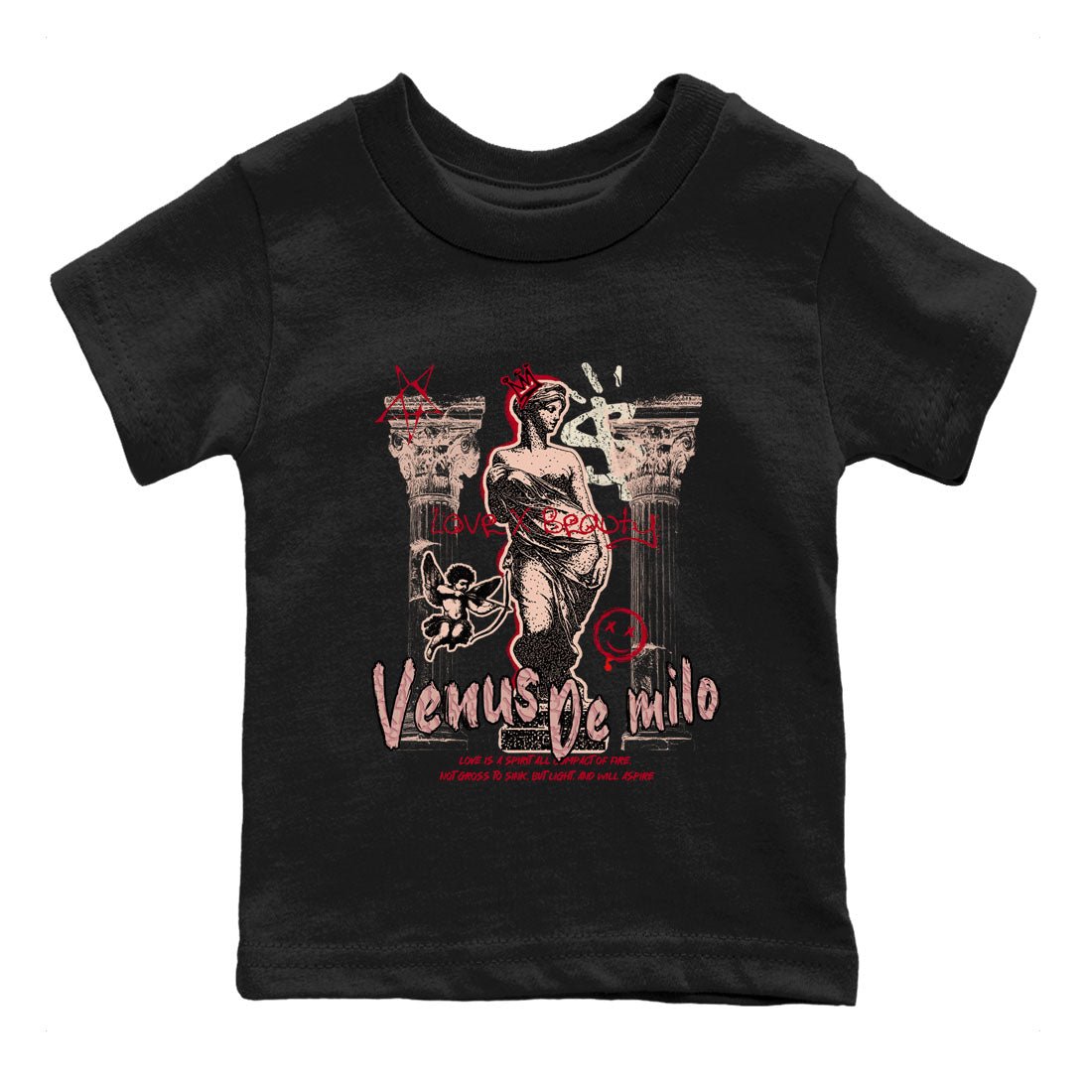 3s Valentines Day shirts to match jordans Venus De Milo best t shirts to wear with jordans Air Jordan 3 Valentines Day match shoes to clothes SNRT Sneaker Tees Youth Baby Black 2 tee