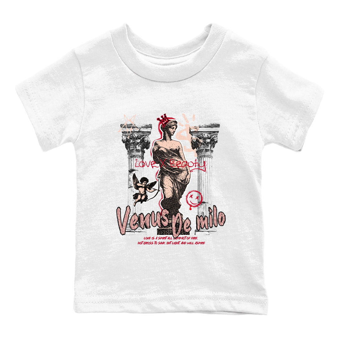 3s Valentines Day shirts to match jordans Venus De Milo best t shirts to wear with jordans Air Jordan 3 Valentines Day match shoes to clothes SNRT Sneaker Tees Youth Baby White 2 tee