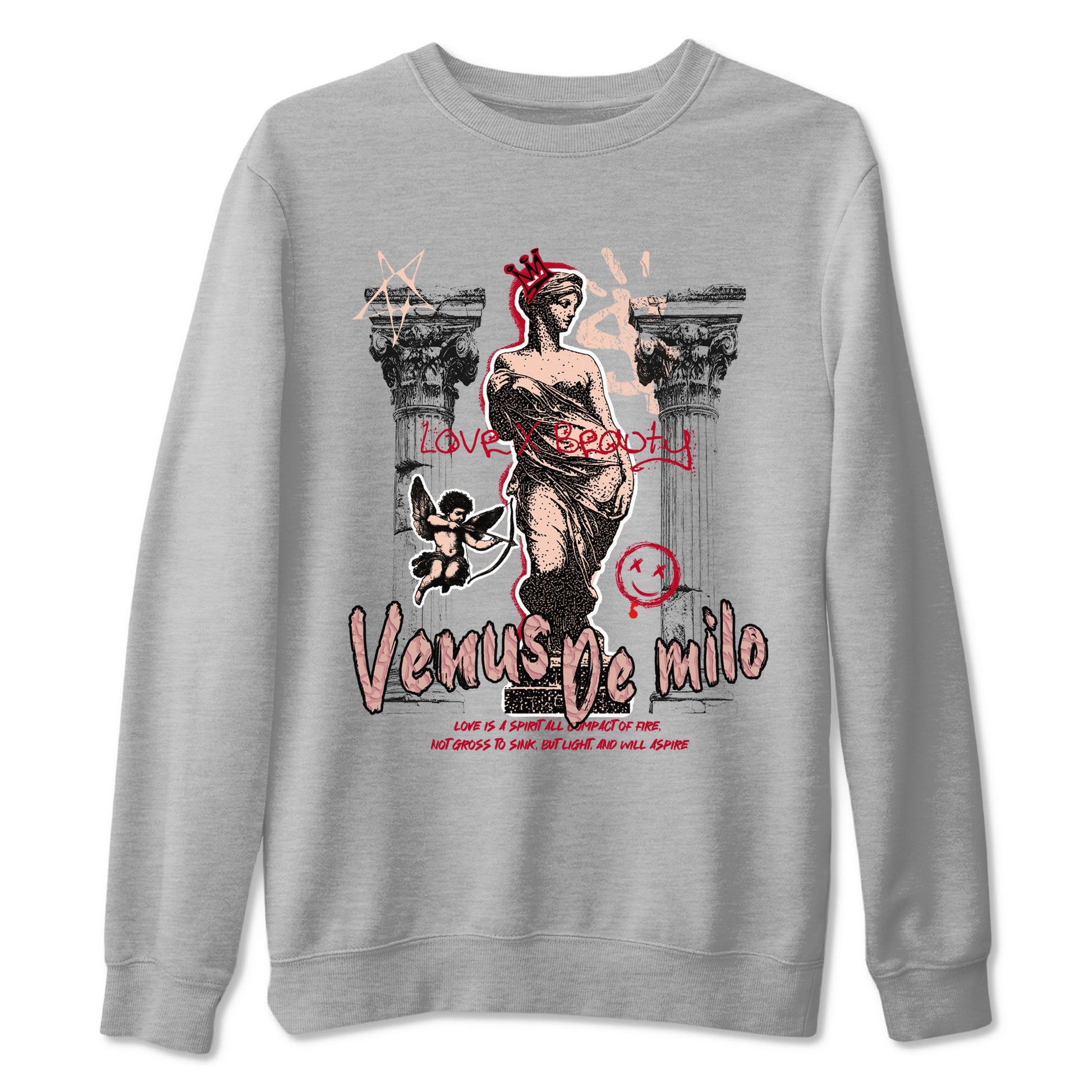 3s Valentines Day shirts to match jordans Venus De Milo best t shirts to wear with jordans Air Jordan 3 Valentines Day match shoes to clothes SNRT Sneaker Tees unisex cotton Heather Grey 2 shirts