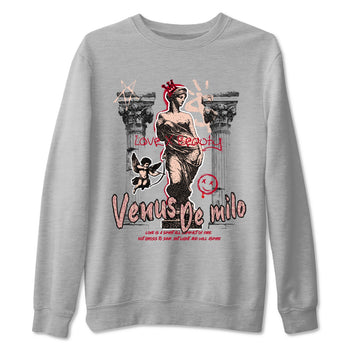3s Valentines Day shirts to match jordans Venus De Milo best t shirts to wear with jordans Air Jordan 3 Valentines Day match shoes to clothes SNRT Sneaker Tees unisex cotton Heather Grey 2 shirts
