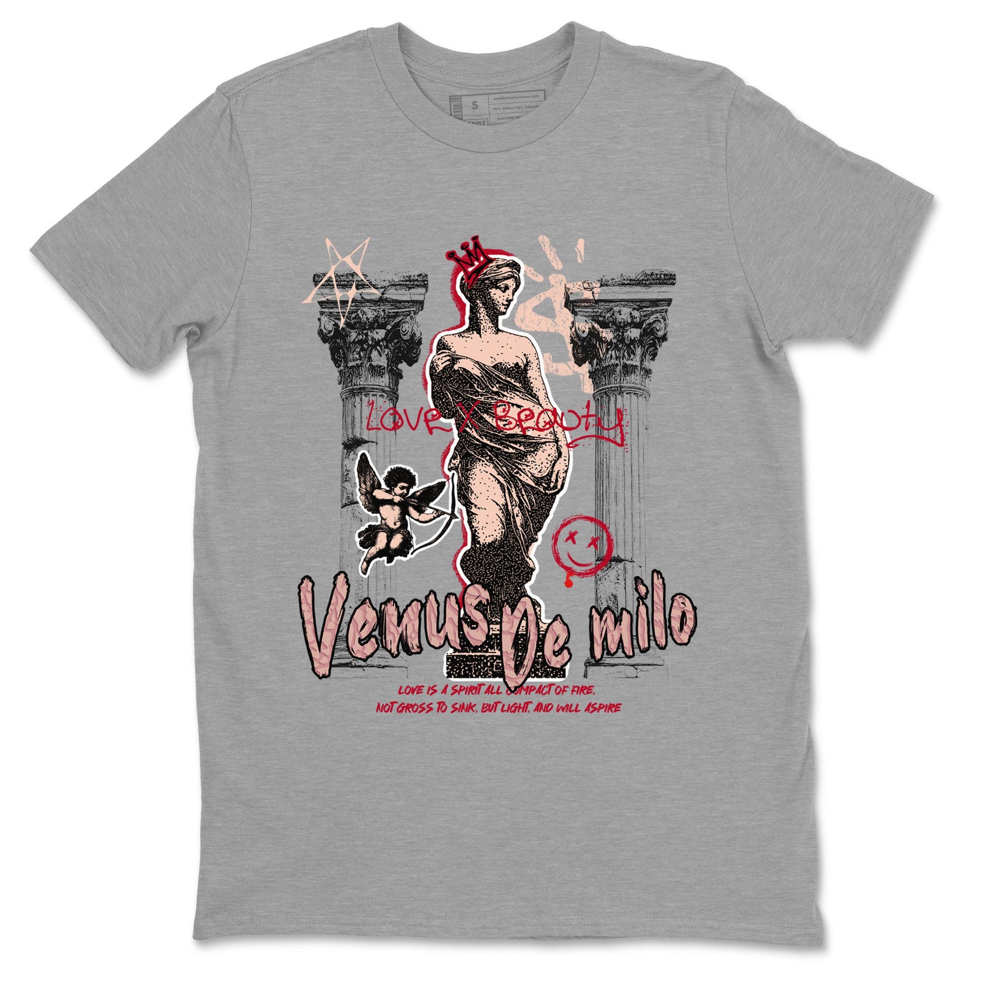 3s Valentines Day shirts to match jordans Venus De Milo best t shirts to wear with jordans Air Jordan 3 Valentines Day match shoes to clothes SNRT Sneaker Tees unisex cotton Heather Grey 2 shirts