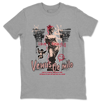 3s Valentines Day shirts to match jordans Venus De Milo best t shirts to wear with jordans Air Jordan 3 Valentines Day match shoes to clothes SNRT Sneaker Tees unisex cotton Heather Grey 2 shirts