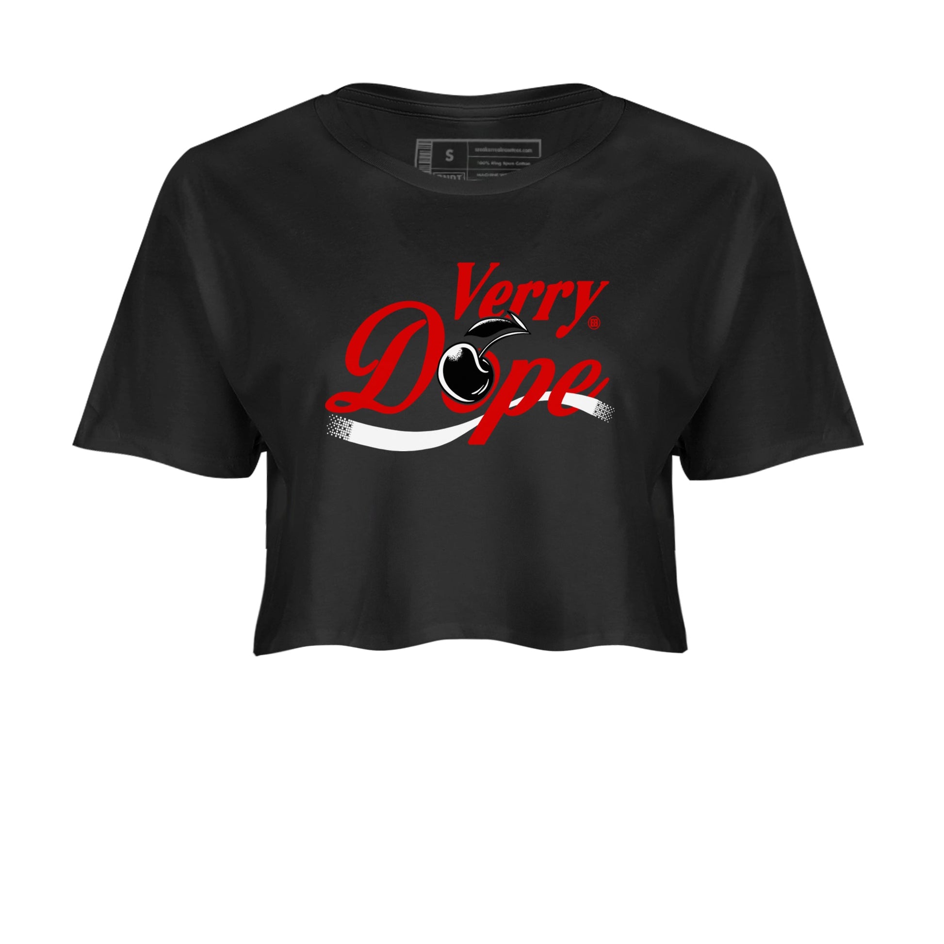 1s Black Toe Reimagined shirts to match jordans Verry Dope sneaker match tees Air Jordan 1 Retro High Black Toe Reimagined match shoes to clothes SNRT Sneaker Tees unisex cotton Black 2 crop tee
