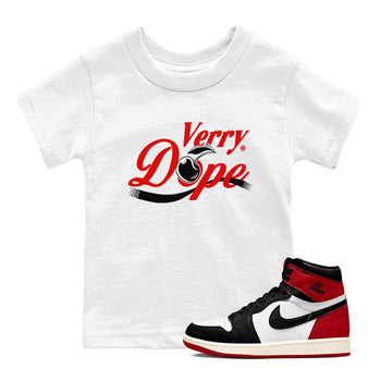 1s Black Toe Reimagined shirts to match jordans Verry Dope sneaker match tees Air Jordan 1 Retro High Black Toe Reimagined match shoes to clothes SNRT Sneaker Tees Youth Baby White 1 tee