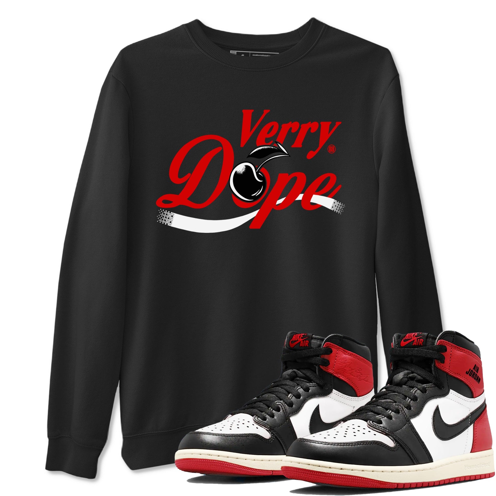 1s Black Toe Reimagined shirts to match jordans Verry Dope sneaker match tees Air Jordan 1 Retro High Black Toe Reimagined match shoes to clothes SNRT Sneaker Tees unisex cotton Black 1 shirts