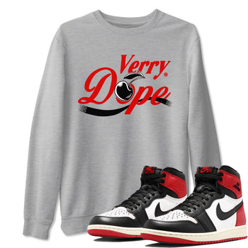 1s Black Toe Reimagined shirts to match jordans Verry Dope sneaker match tees Air Jordan 1 Retro High Black Toe Reimagined match shoes to clothes SNRT Sneaker Tees unisex cotton Heather Grey 1 shirts