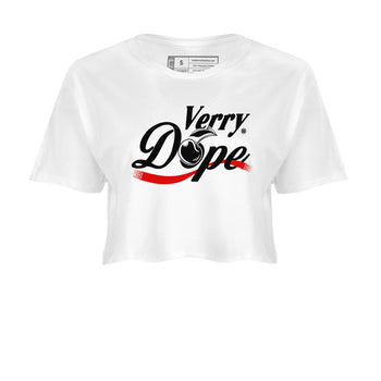 11s Cherry shirts to match jordans Verry Dope sneaker match tees Air Jordan 11 Retro Cherry match shoes to clothes SNRT Sneaker Tees unisex cotton White 2 crop tee
