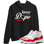 11s Cherry shirts to match jordans Verry Dope sneaker match tees Air Jordan 11 Retro Cherry match shoes to clothes SNRT Sneaker Tees unisex cotton Black 1 shirts