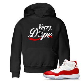 11s Cherry shirts to match jordans Verry Dope sneaker match tees Air Jordan 11 Retro Cherry match shoes to clothes SNRT Sneaker Tees Youth Baby Black 1 tee