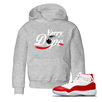 11s Cherry shirts to match jordans Verry Dope sneaker match tees Air Jordan 11 Retro Cherry match shoes to clothes SNRT Sneaker Tees Youth Baby Heather Grey 1 tee