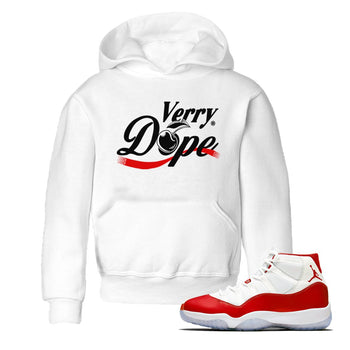 11s Cherry shirts to match jordans Verry Dope sneaker match tees Air Jordan 11 Retro Cherry match shoes to clothes SNRT Sneaker Tees Youth Baby White 1 tee