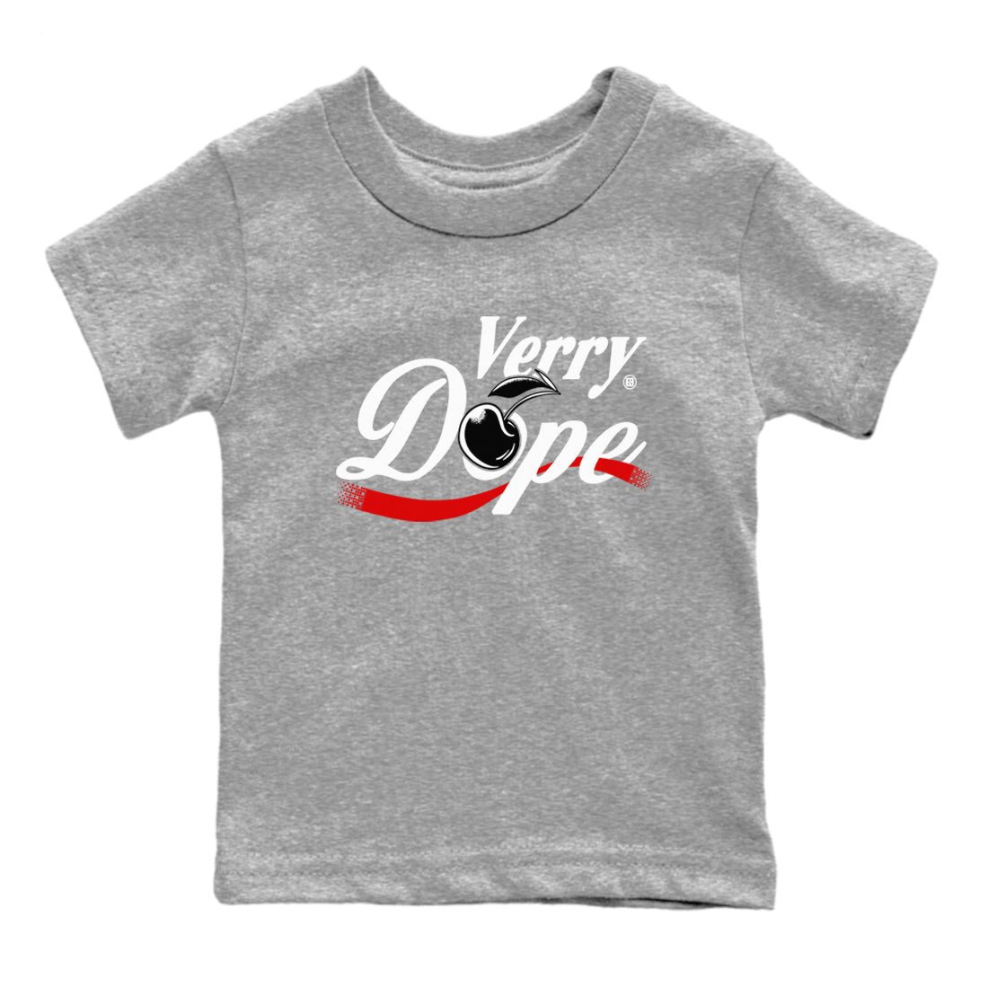 11s Cherry shirts to match jordans Verry Dope sneaker match tees Air Jordan 11 Retro Cherry match shoes to clothes SNRT Sneaker Tees Youth Baby Heather Grey 2 tee
