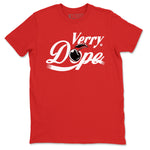 11s Cherry shirts to match jordans Verry Dope sneaker match tees Air Jordan 11 Retro Cherry match shoes to clothes SNRT Sneaker Tees unisex cotton Red 2 shirts