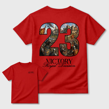 Victory Graphic T-Shirt sneaker match tee designed for the sneakers, featuring coordinated color options for a perfect streetwear match. Red shirt.