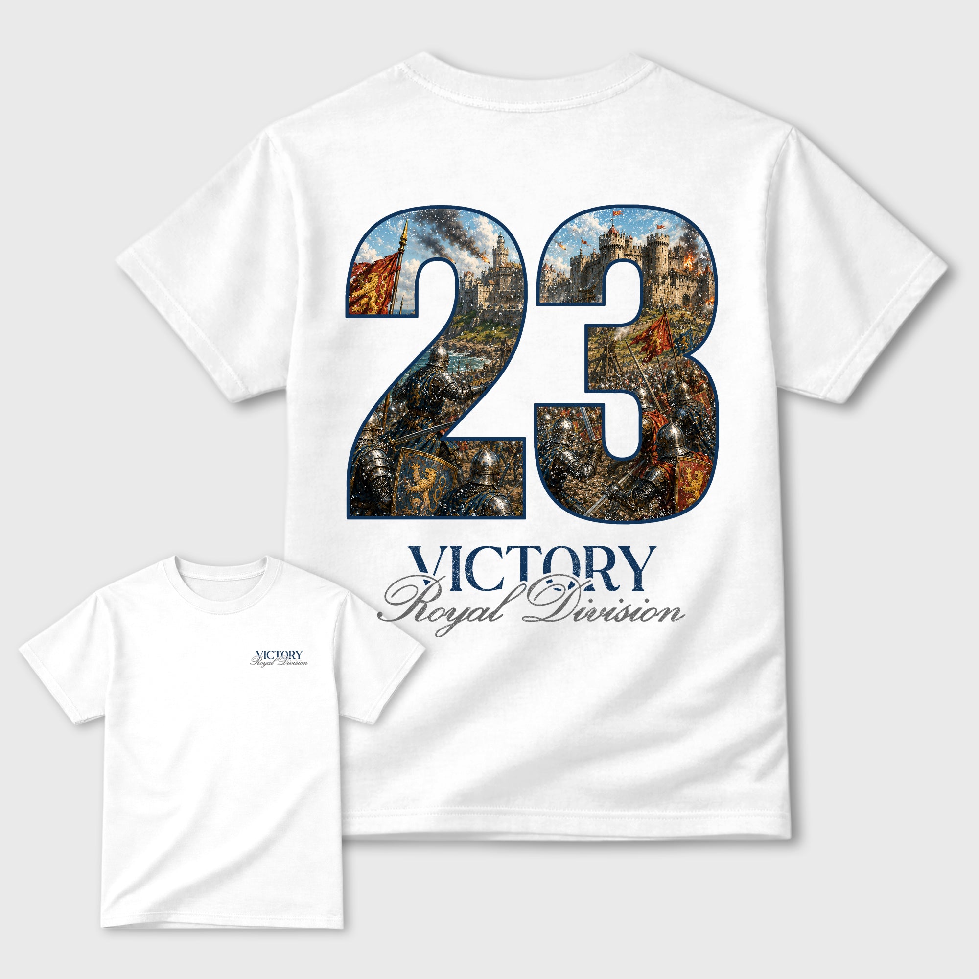 Victory Graphic T-Shirt featuring original streetwear artwork designed to match the . White Graphic T-Shirt.