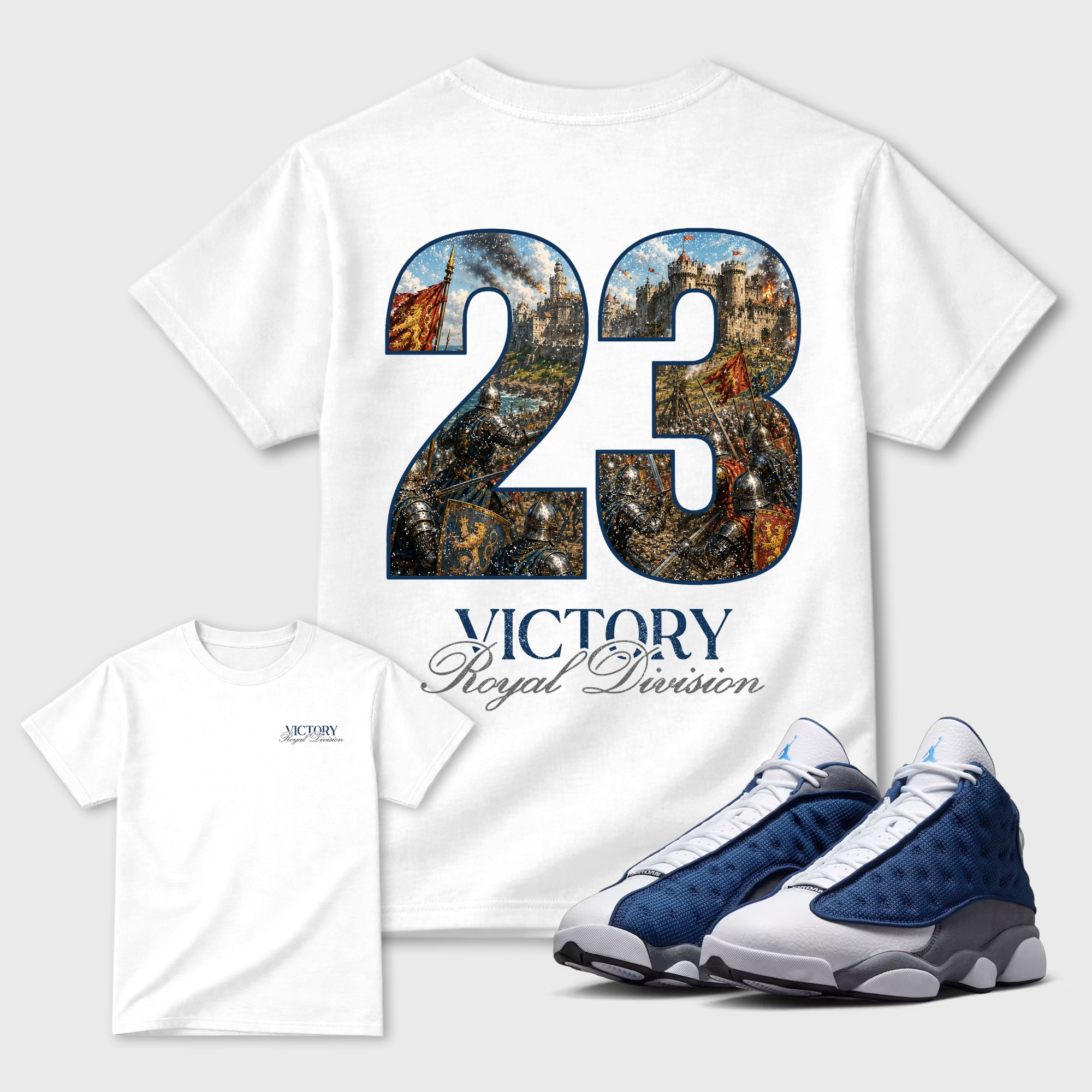Victory Graphic T-Shirt featuring original streetwear artwork designed to match the . White Graphic T-Shirt.