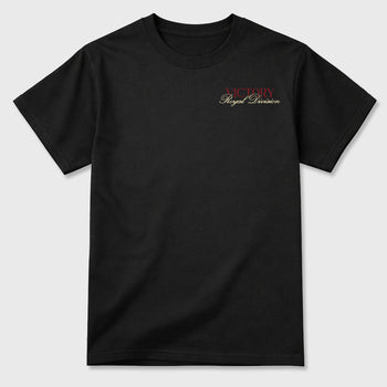 Victory Graphic T-Shirt sneaker match tee designed for the 3s Burgundy Bin 23, featuring coordinated color options for a perfect streetwear match. Black shirt.