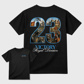 Victory Graphic T-Shirt sneaker match tee designed for the 5s Black Carolina, featuring coordinated color options for a perfect streetwear match. Black shirt.