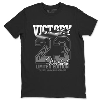 Sneaker match tees – Sneaker Tees To Match Air Jordan 4 Black Cat Shoes – Victory Knows No Borders Tee Black 2