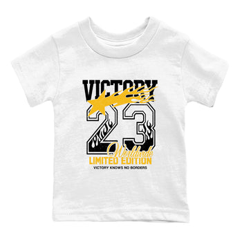 Sneaker match tees – Sneaker Tees To Match Air Jordan 5 Tokyo Shoes – Victory Knows No Borders Kids T-Shirt White 2
