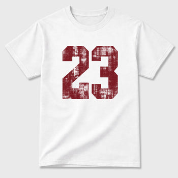 Vintage 23 Graphic T-Shirt sneaker match tee designed for the Air Jordan 3 Bin 23, featuring coordinated color options for a perfect streetwear match. White 2 shirt.