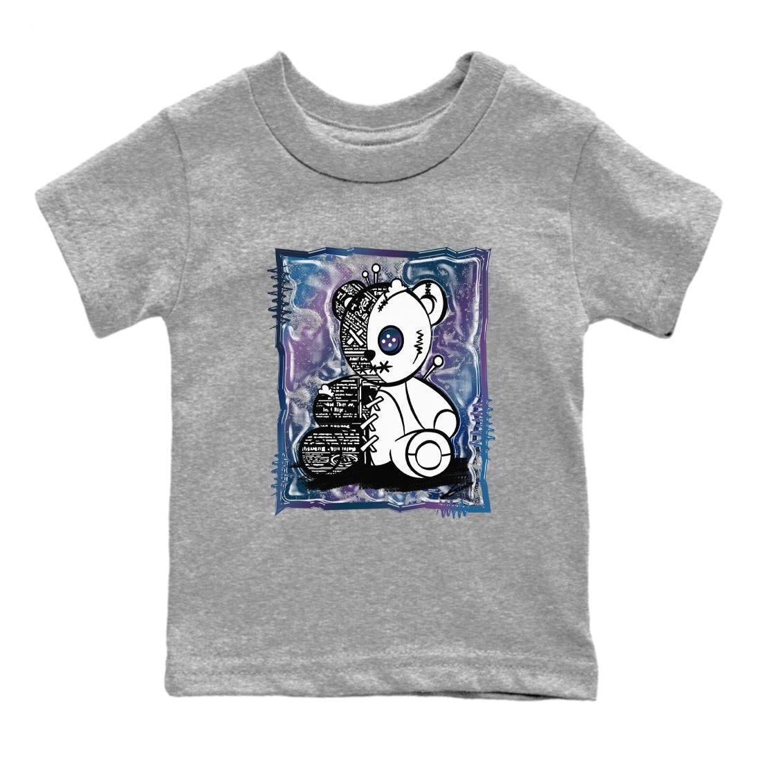 Air Foamposite One Galaxy Shirts To Match Jordans Vintage Bear Sneaker Shirts Air Foamposite 1 Galaxy SNRT Sneaker Release Tees Baby Youth Toddler Heather Grey 2 crew neck shirts