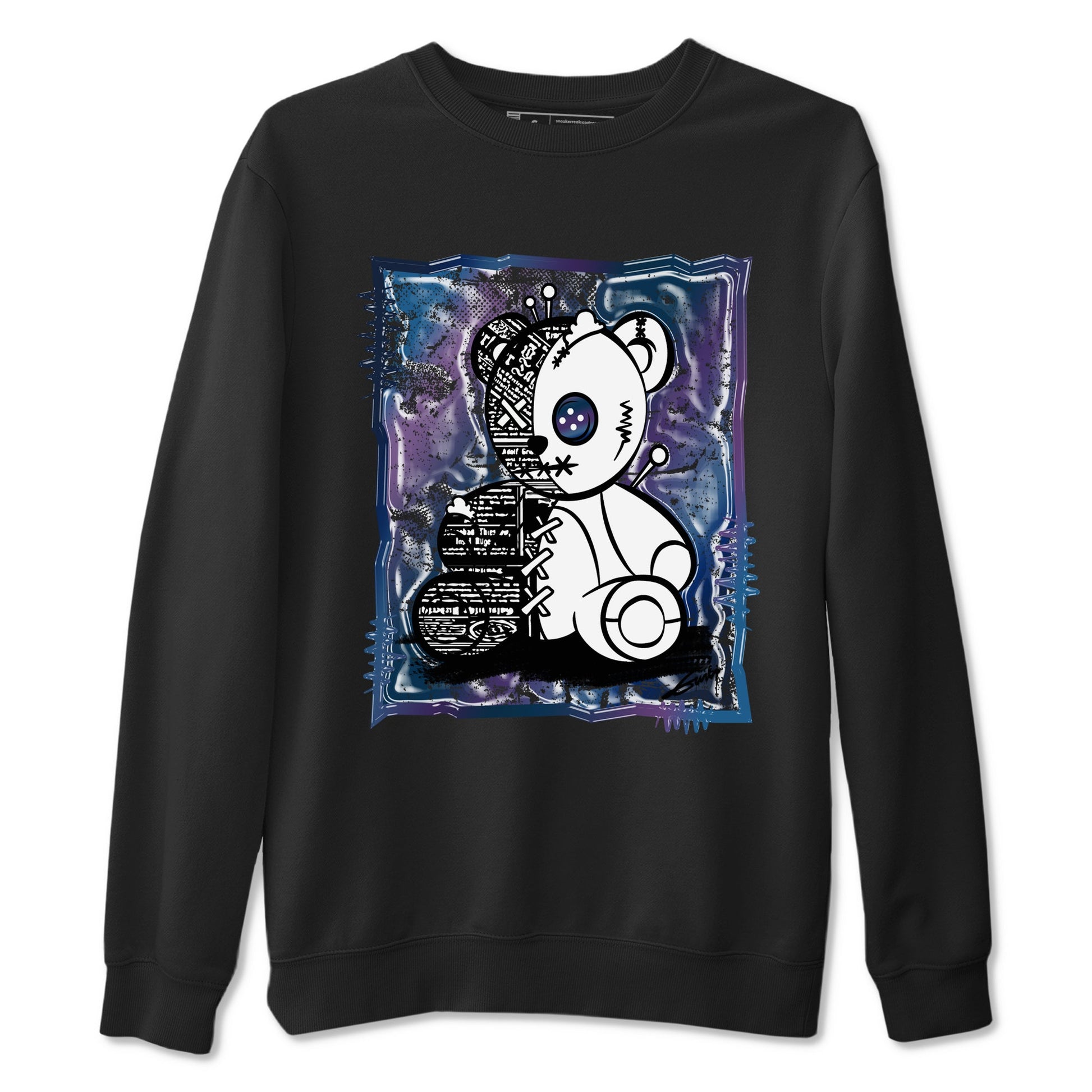 Air Foamposite One Galaxy Shirts To Match Jordans Vintage Bear Sneaker Shirts Air Foamposite 1 Galaxy SNRT Sneaker Release Tees Unisex Cotton Crew Neck Black 2 crew neck shirts