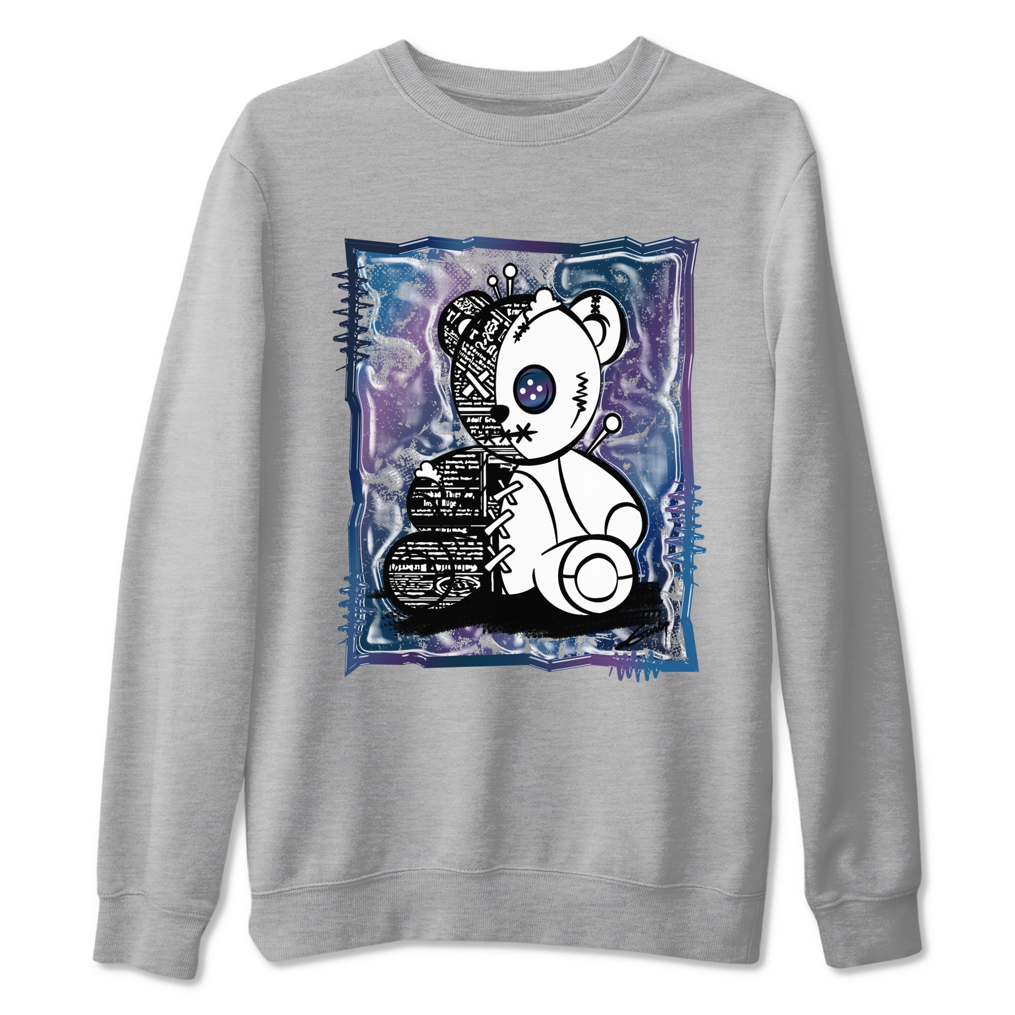 Air Foamposite One Galaxy Shirts To Match Jordans Vintage Bear Sneaker Shirts Air Foamposite 1 Galaxy SNRT Sneaker Release Tees Unisex Cotton Crew Neck Heather Grey 2 crew neck shirts