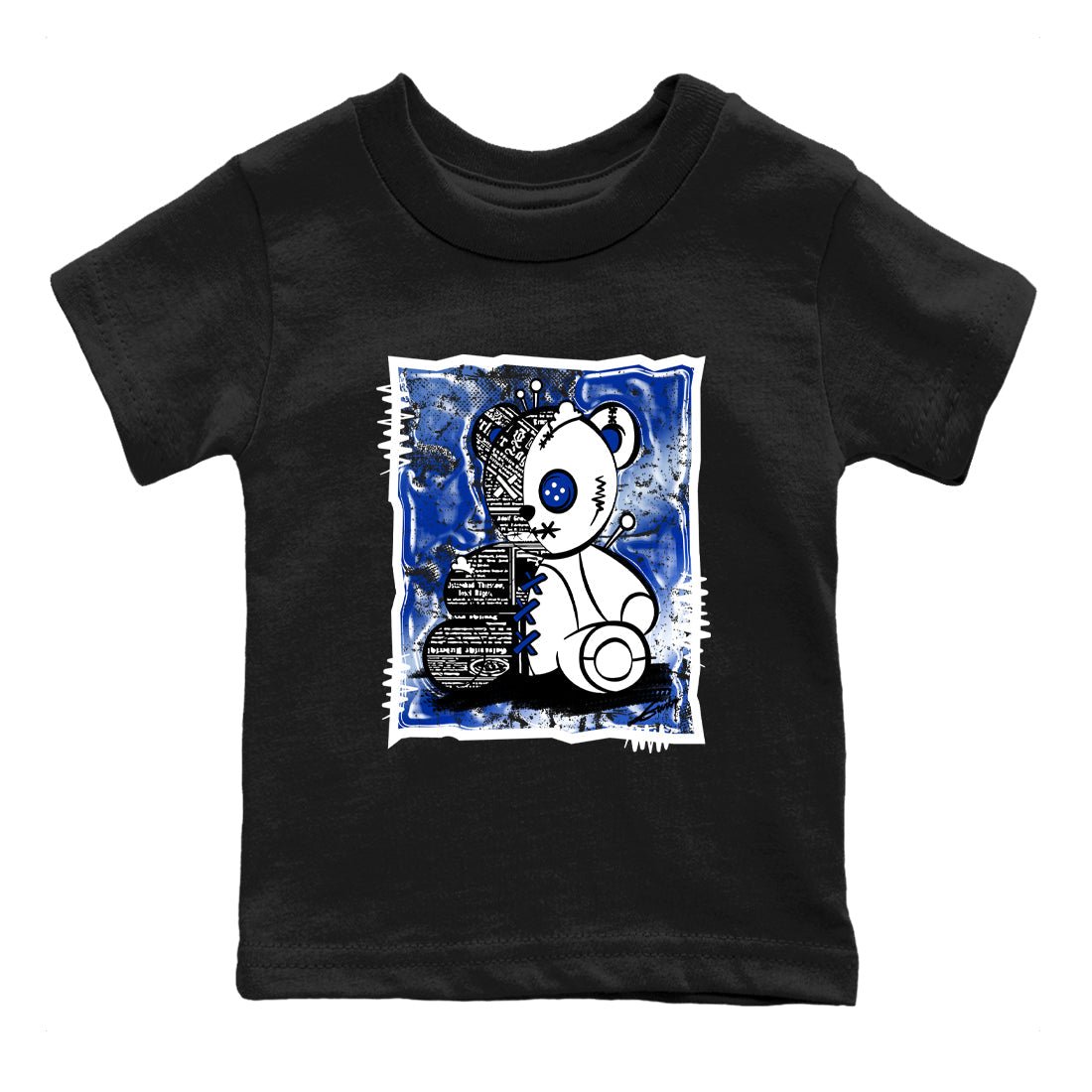 Air Foamposite One Royal shirts to match jordans Vintage Bear sneaker match tees Foams One Royal match shoes to clothes SNRT Sneaker Tees Youth Baby Black 2 tee