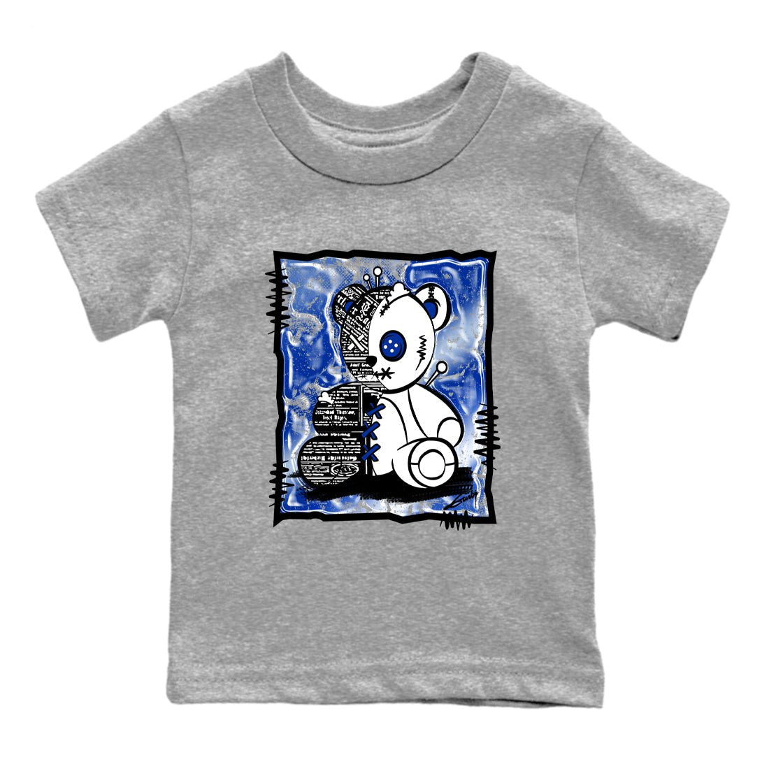 Air Foamposite One Royal shirts to match jordans Vintage Bear sneaker match tees Foams One Royal match shoes to clothes SNRT Sneaker Tees Youth Baby Heather Grey 2 tee