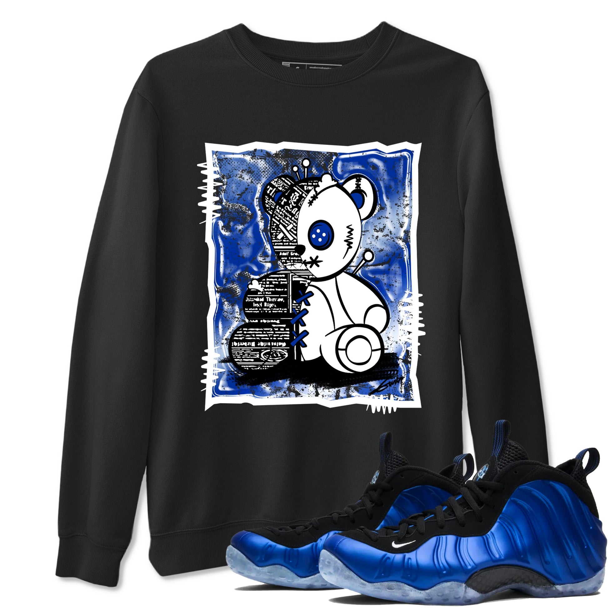 Air Foamposite One Royal shirts to match jordans Vintage Bear sneaker match tees Foams One Royal match shoes to clothes SNRT Sneaker Tees unisex cotton Black 1 shirts