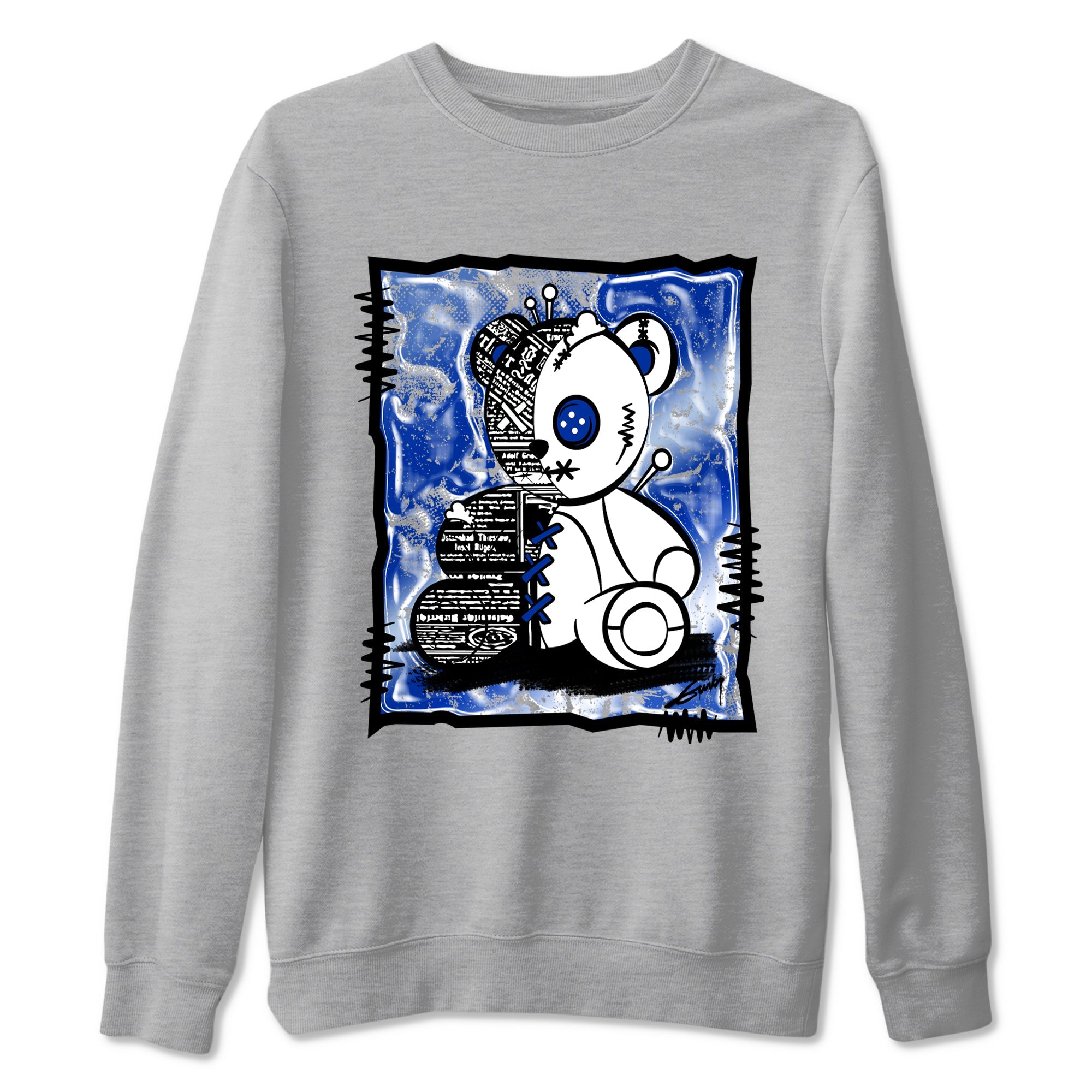 Air Foamposite One Royal shirts to match jordans Vintage Bear sneaker match tees Foams One Royal match shoes to clothes SNRT Sneaker Tees unisex cotton Heather Grey 2 shirts