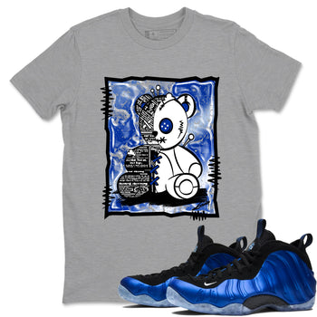 Air Foamposite One Royal shirts to match jordans Vintage Bear sneaker match tees Foams One Royal match shoes to clothes SNRT Sneaker Tees unisex cotton Heather Grey 1 shirts